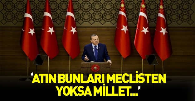 Erdoğan'dan dokunulmazlıklarla ilgili açıklama