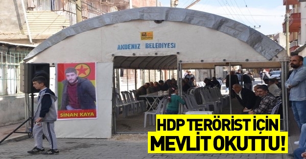 HDP Mersin'de öldürülen terörist için mevlit okuttu