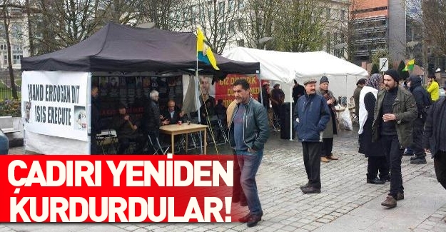 Yüzsüz Avrupa, PKK çadırını yeniden kurdurdu!