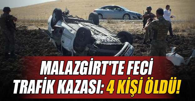 Muş'un Malazgirt ilçesinde trafik kazası! 4 kişi öldü, 3 kişi yaralandı...