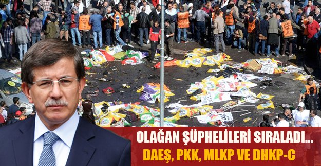Ankara'daki saldırıyı kim yaptı? Başbakan olağan şüphelileri sıraladı...