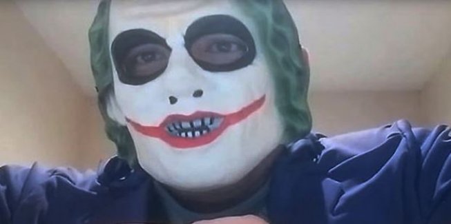 Joker maskesi takıp tehdit savurmuştu: Tutuklandı