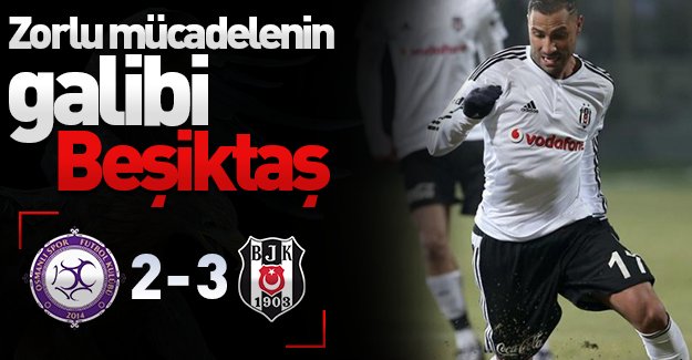 Zorlu mücadelenin galibi Beşiktaş oldu! (Osmanlıspor 2-3 Beşiktaş)