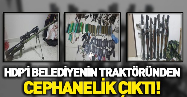 HDP'li belediyenin aracında PKK mühimmatı