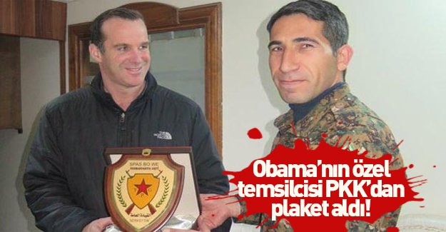 PKK'dan Obama'nın özel temsilcisine plaket