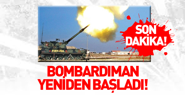 Türkiye bombardımana başladı!