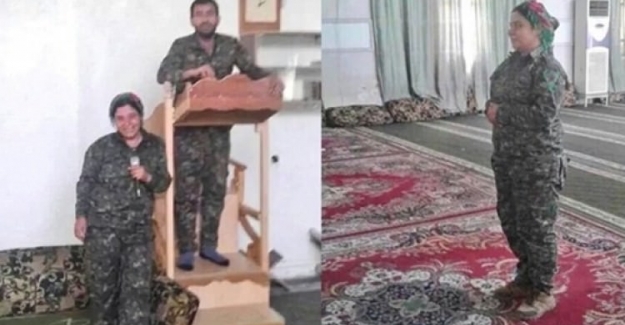YPG'li teröristler camilerle dalga geçti