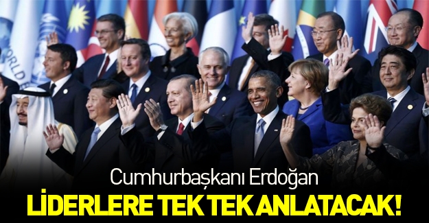 Erdoğan Amerika'da liderlere tek tek anlatacak...