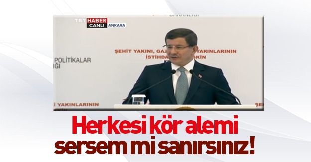 Başbakan Davutoğlu'ndan HDP'ye çok sert tepki