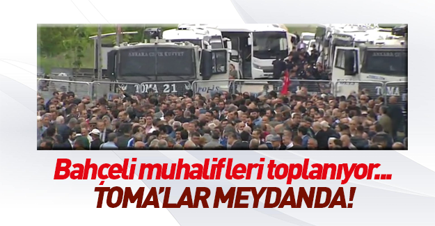 Ankara'da 'Bahçeli istifa' sloganları