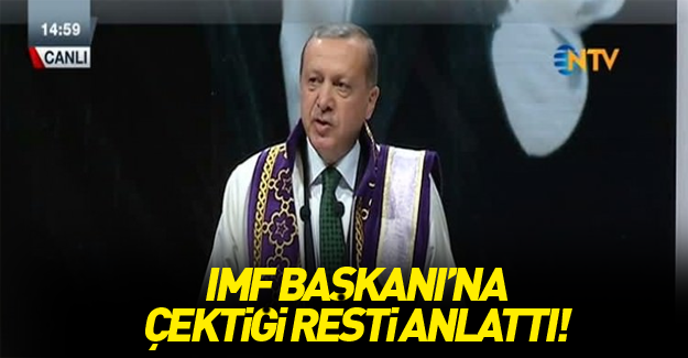 Cumhurbaşkanı Erdoğan: IMF başkanını uyardım
