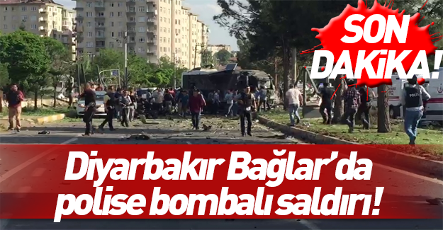 Diyarbakır'da polis ekiplerine bombalı saldırı