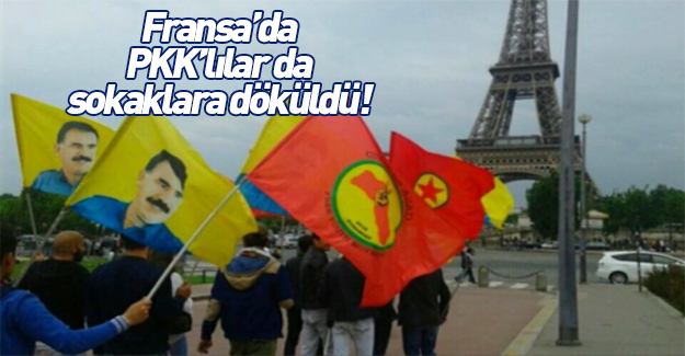 PKK yandaşları Paris'te yürüyüş yaptı