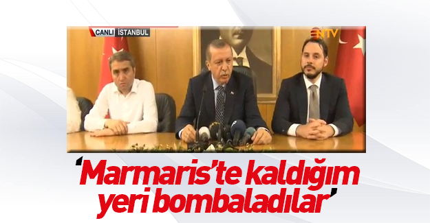 Erdoğan'ın kaldığı yeri bombaladılar!