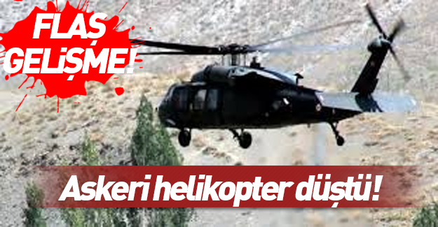 Giresun'da askeri helikopter düştü