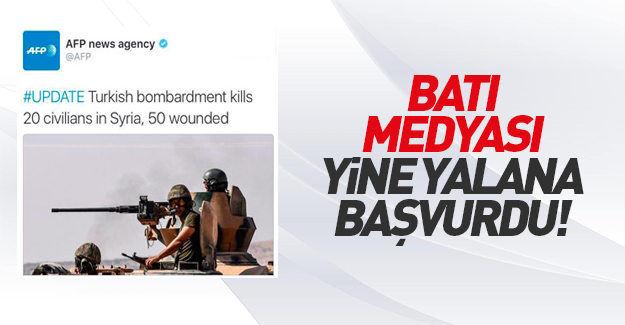 AFP'nin Türkiye Suriyelileri vuruyor yalanı