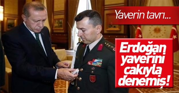 Cumhurbaşkanı Erdoğan, yaverini 'Çakı'yla sınadı