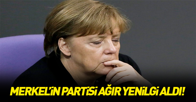 Merkel'in partisi oy kaybetti