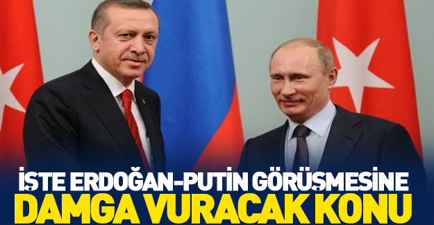 İşte Erdoğan ve Putin'in kritik gündem maddesi