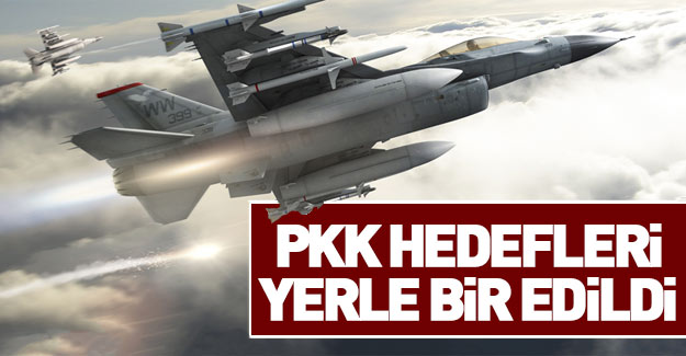 PKK sığınakları yerle bir edildi!