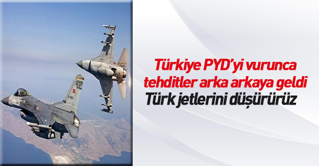 Suriye ordusu Türk savaş uçaklarını tehdit etti