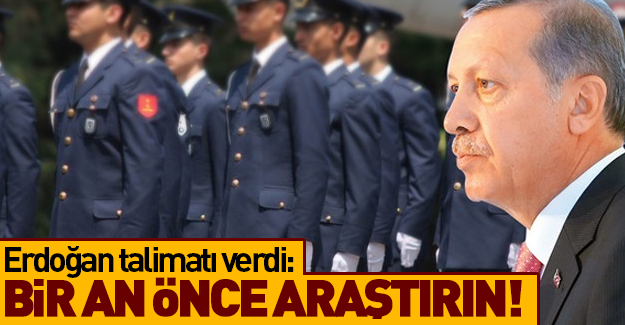 Erdoğan'dan tutuklu askeri öğrencilerle ilgili talimat!