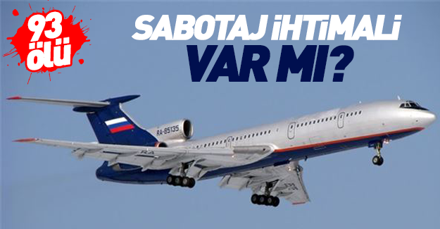 Rus uçağı hakkında sabotaj iddiası