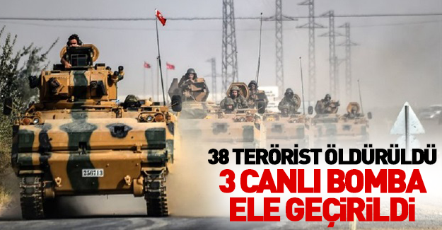 Biri DAEŞ emiri 38 terörist öldürüldü