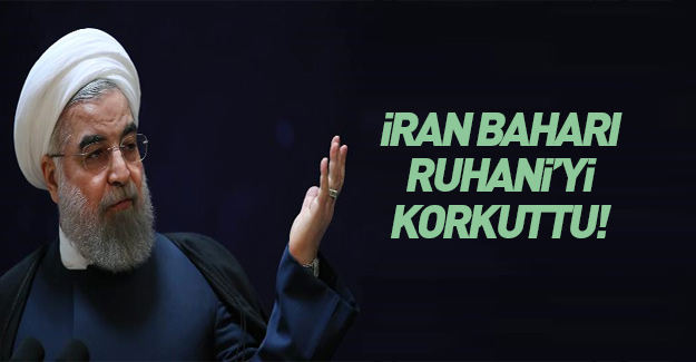 'İran baharı' Ruhani'yi korkuttu! Açıklama yaptı