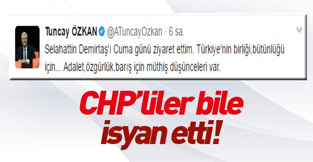 CHP vekilin Demirtaş'ı ziyareti büyük tepki çekti.