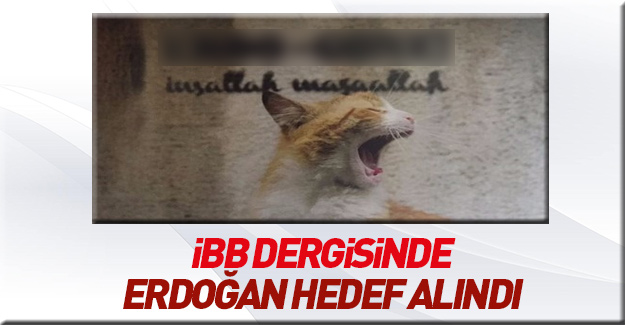 İBB'nin dergisinde Erdoğan'ı hedef alan fotoğraf