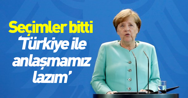 Merkel Türkiye ile anlaşmak istiyor