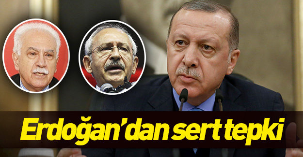 Erdoğan, Perinçek ve Kılıçdaroğlu'nun sözlerine sert tepki gösterdi