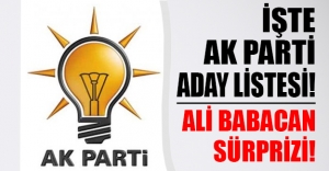 İşte AK Parti'nin YSK sunduğu aday listesi! Flaş Ali Babacan gelişmesi...