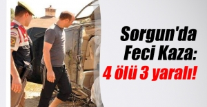 Yozgat'ın Sorgun ilçesinde katliam gibi trafik kazası! 4 ölü 3 yaralı var...
