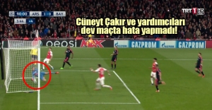Cüneyt Çakır ve yardımcıları dev maçta hata yapmadı! Arsenal: 2 Bayern Münih: 0