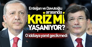 Erdoğan ve Davutoğlu arasında kriz mi yaşanıyor? O iddiaya yanıt gecikmedi!