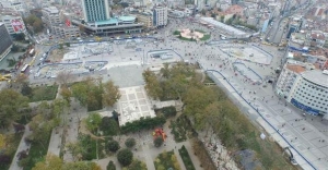 Taksim Meydanında çalışmalar hız kesmiyor