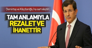 Başbakan Ahmet Davutoğlu CHP ve HDP'ye sert çıktı!