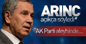 Eski Başbakan Yardımcısı Bülent Arınç açıkça söyledi: ''AK Parti aleyhinde...''