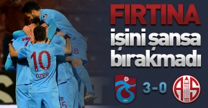 Fırtına işini şansa bırakmadı, 3 puanı 3 golle aldı! (Trabzonspor 3-0 Antalyaspor)
