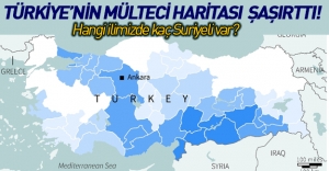İşte il il Suriyelilerin Türkiye'ye dağılımı
