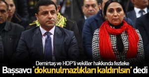 Demirtaş ve HDP'li vekillere büyük darbe!