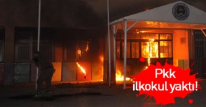 PKK'lılar ilkokul yaktı!
