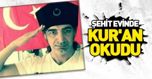 Murat Kekilli şehit evinde Kur'an okudu